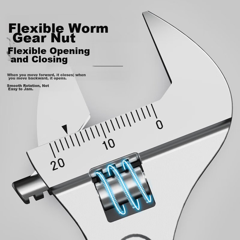 Ruineng Adjustable Wrench, 12-Inch Adjustable Spanner Tool, Multifunctional Smoo...