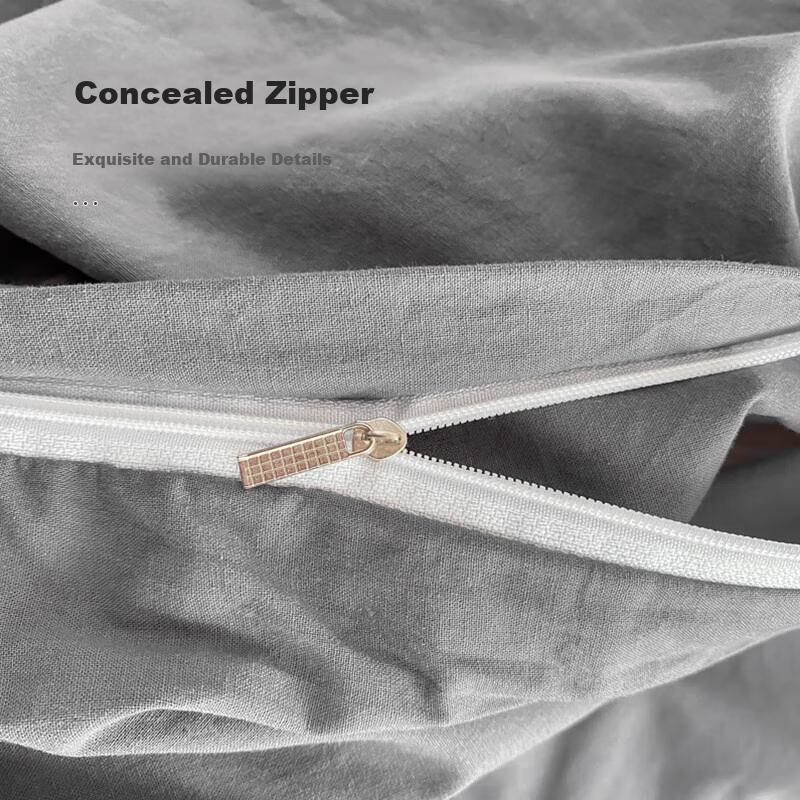 Yalu&Freedom 200*230cm Washed Cotton Flannel Duvet Cover Single 2x2.3m Double Do...