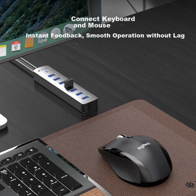 Yottamaster Type-C 3.0 Hub USB Splitter High Speed 7-Port Expansion Dock Laptop...