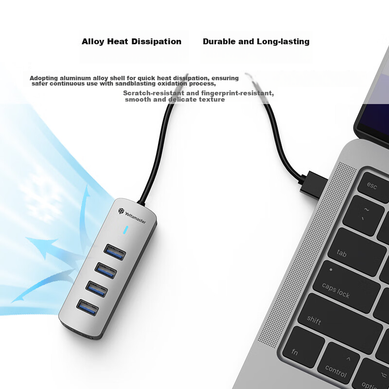 Yuda Master USB3.0 Hub Expansion Dock, High-Speed 4-Port Hub, Laptop Multi-Port...