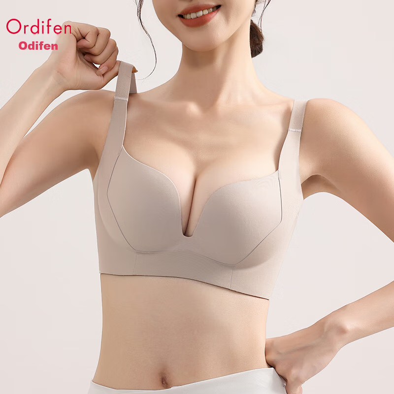 Ordifen Seamless Lift And Push-Up Bra for Women, Anti-Sagging, Side Support, Bre...