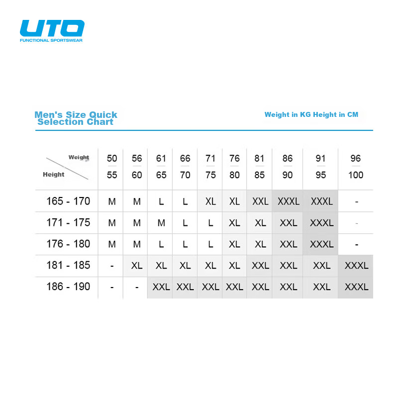 UTO Quick-Dry Compression Base Layer for Men, Functional Underwear for Skiing, H...