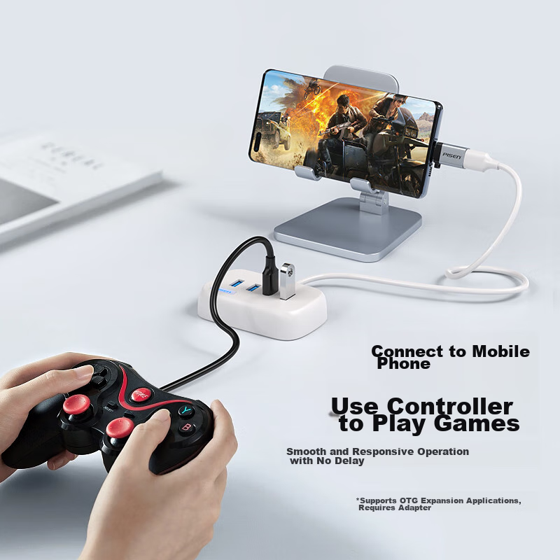 Pisen USB Hub, Desktop Computer USB Extension Cable, 3.0 High-Speed 4-Port Hub A...