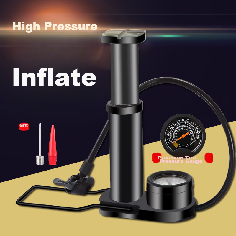 FOREVER Foot-Operated High-Pressure Portable Pump for Basketball, Bicycle, Elect...