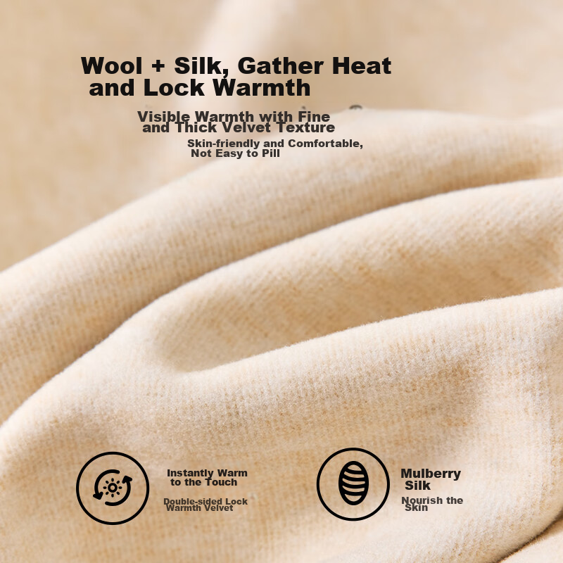 Yuzhaolin Thermal Vest for Men, Autumn And Winter Seamless Wool Silk Fleece-Line...