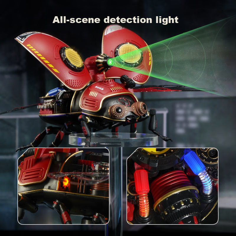 ROKR Reconnaissance Beetle, Mechanical Building Block Toy, Puzzle, DIY Handmade...