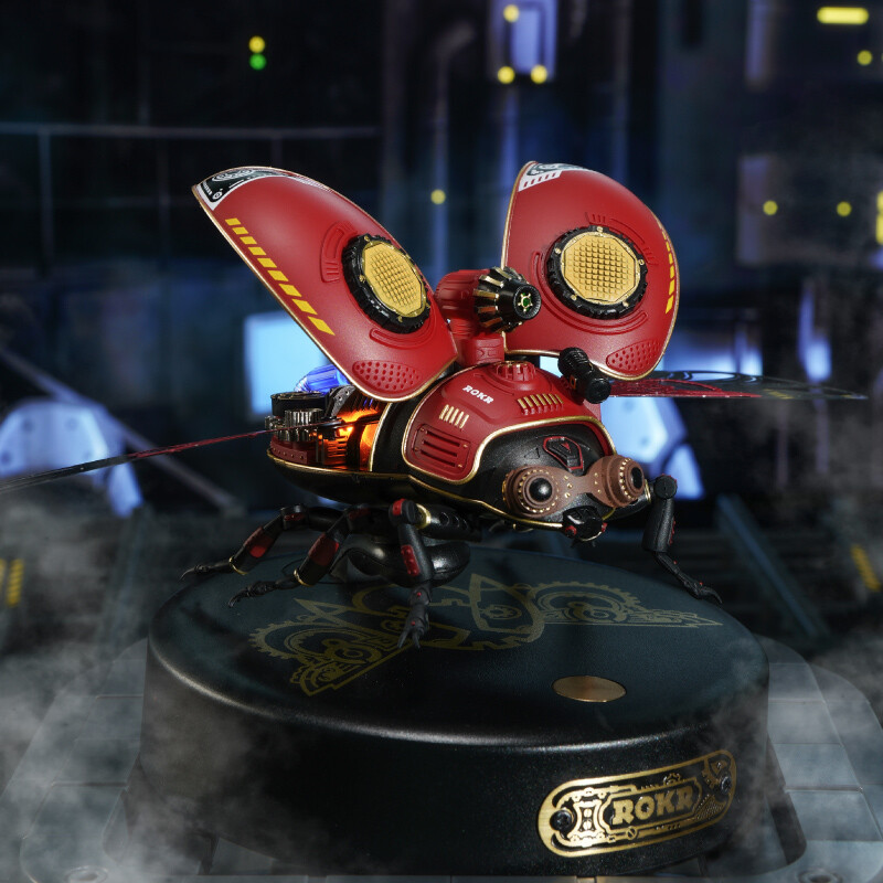 ROKR Reconnaissance Beetle, Mechanical Building Block Toy, Puzzle, DIY Handmade...