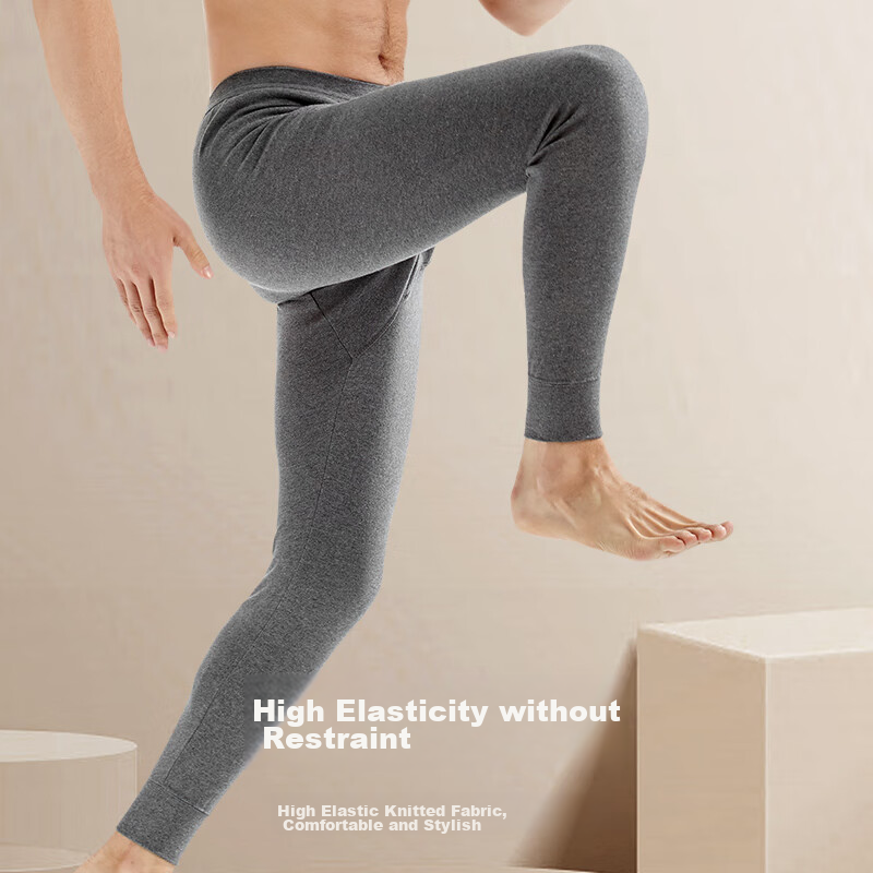 Septwolves [100% Cotton] Men's Autumn Long Johns, Spring Pure Cotton Thermal Und...