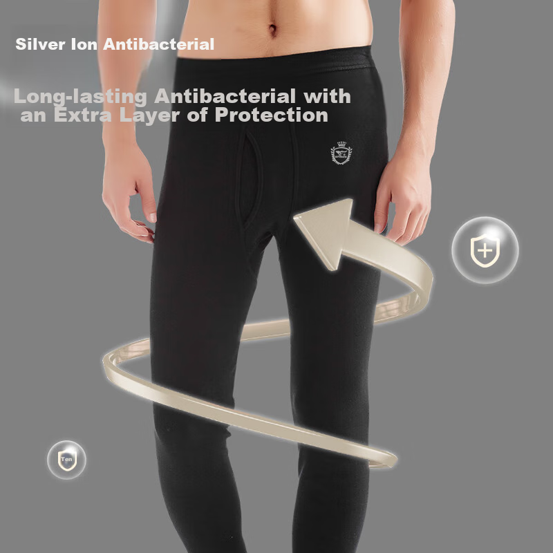 Septwolves [100% Cotton] Men's Autumn Long Johns, Spring Pure Cotton Thermal Und...