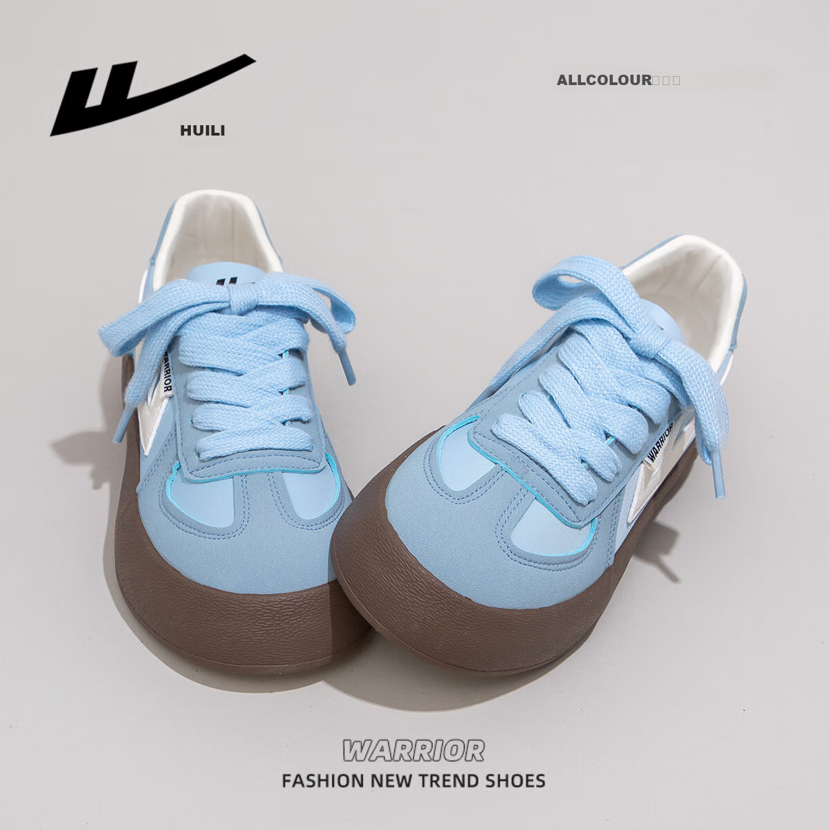 Warrior Women's Thick-soled Canvas Shoes Retro All-match Sneakers Lightweight Ca...