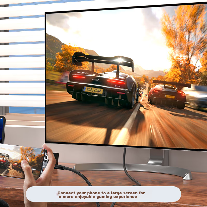 Pisen USB 4 Data Cable, Full-Function Type-C Compatible Thunderbolt 4 Video Cabl...