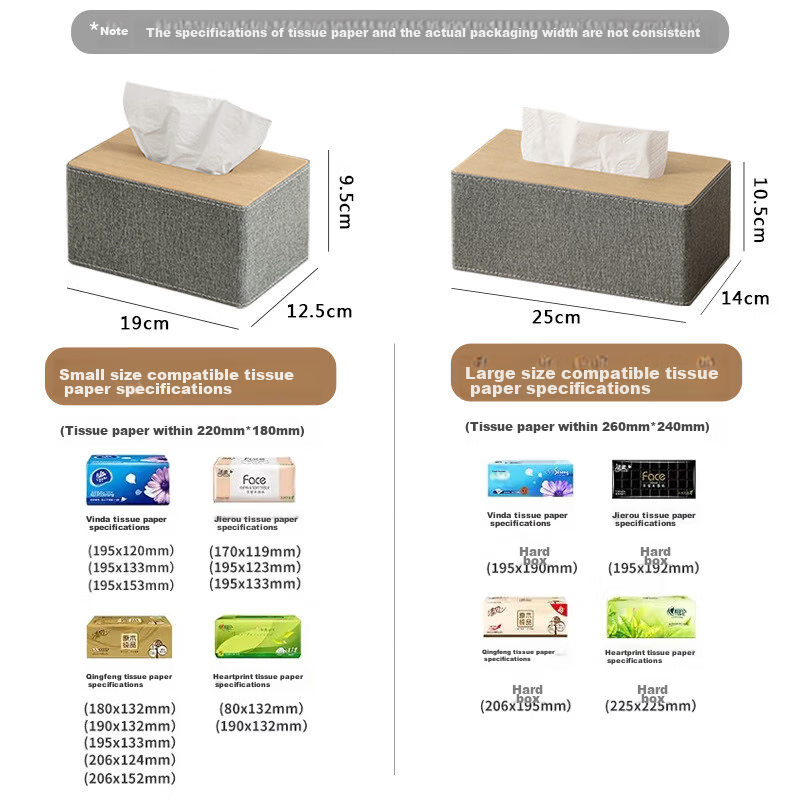 Youbili Simple Creative Tissue Box, Living Room Coffee Table Multifunctional Woo...