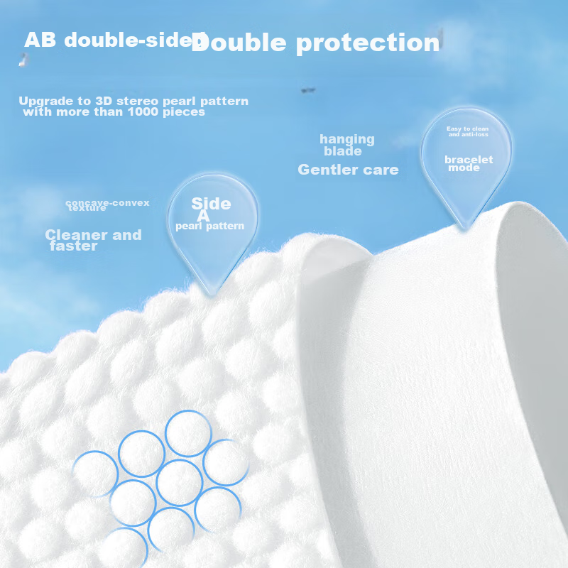 Plant-Based Facial Cleansing WipesPortable Disposable Soft Large Thick Wet And D...