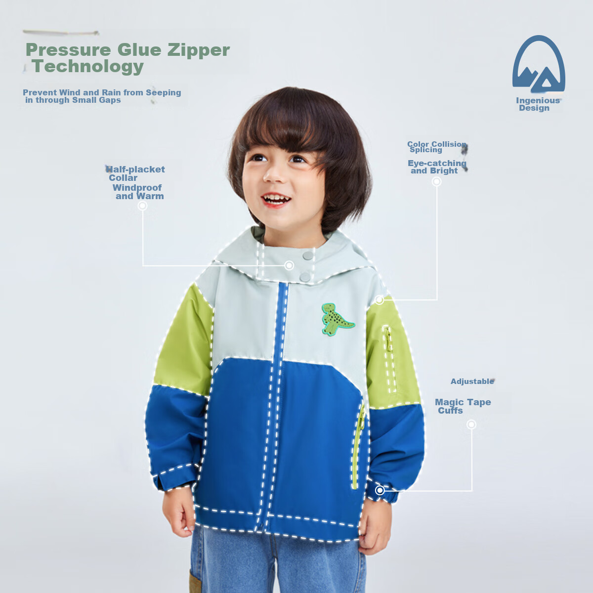 Qiqixiong Qiqixiong Boys' Windbreaker, Children's Autumn Jacket, Three-In Thicke...