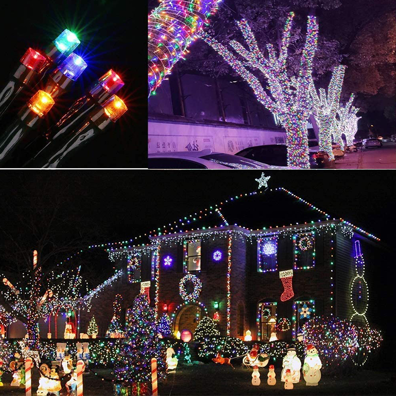 Yinglang Solar String Lights, Flashing Lights, Colorful Lights, Outdoor Garden A...