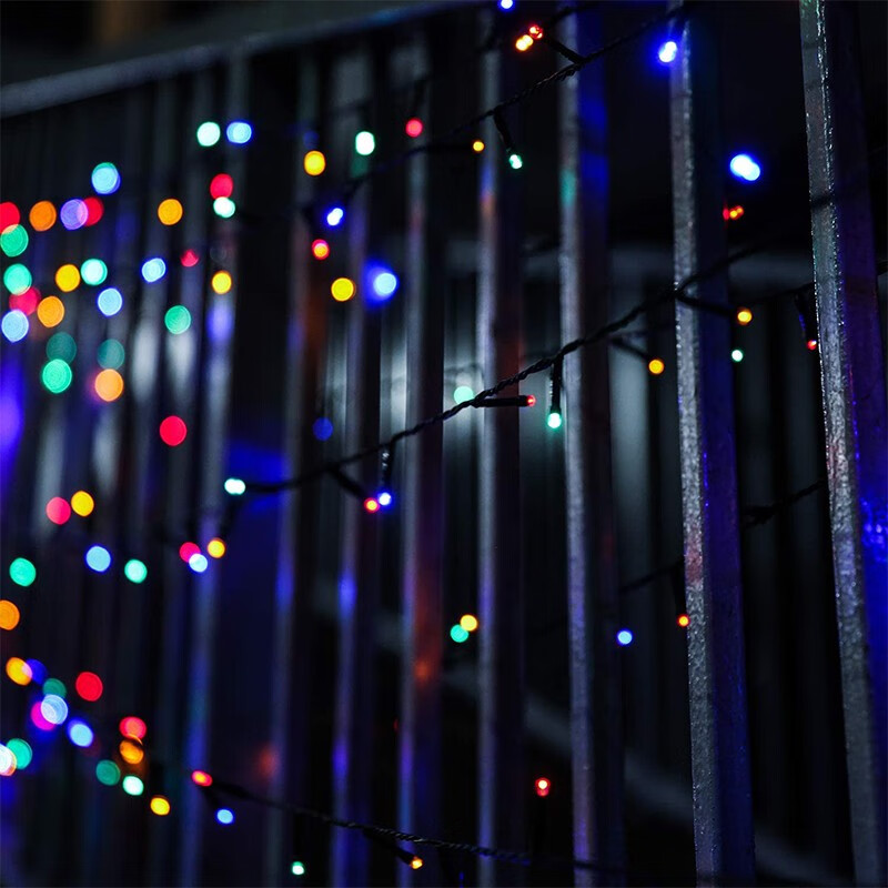 Yinglang Solar String Lights, Flashing Lights, Colorful Lights, Outdoor Garden A...