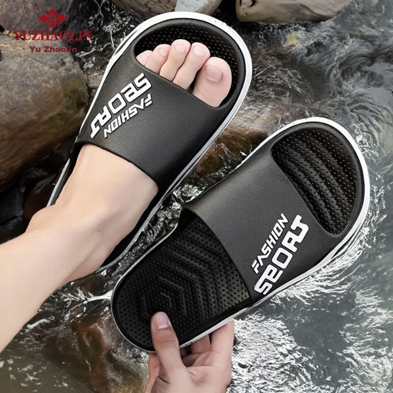 YUZHAOLIN Men's Slippers, Summer Outdoor Wear, Non-Slip, for Home, Bathroom, Sho...
