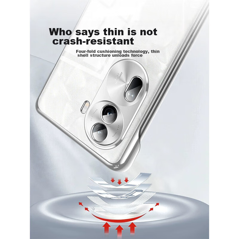 Zhiweishi [Hard to Yellow] Phone Case for OPPO Reno 11, OPPO Reno 11 Protective...