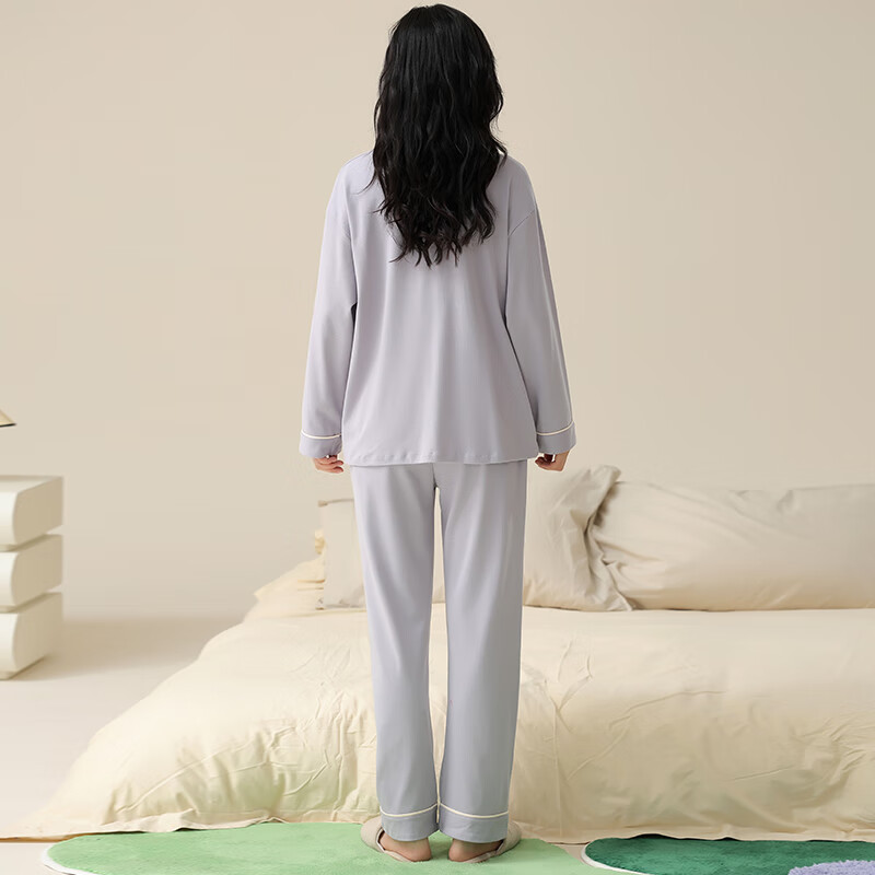 Xueximan Women's Pajamas, Spring And Summer, Pure Cotton, Cardigan, Long-Sleeve...