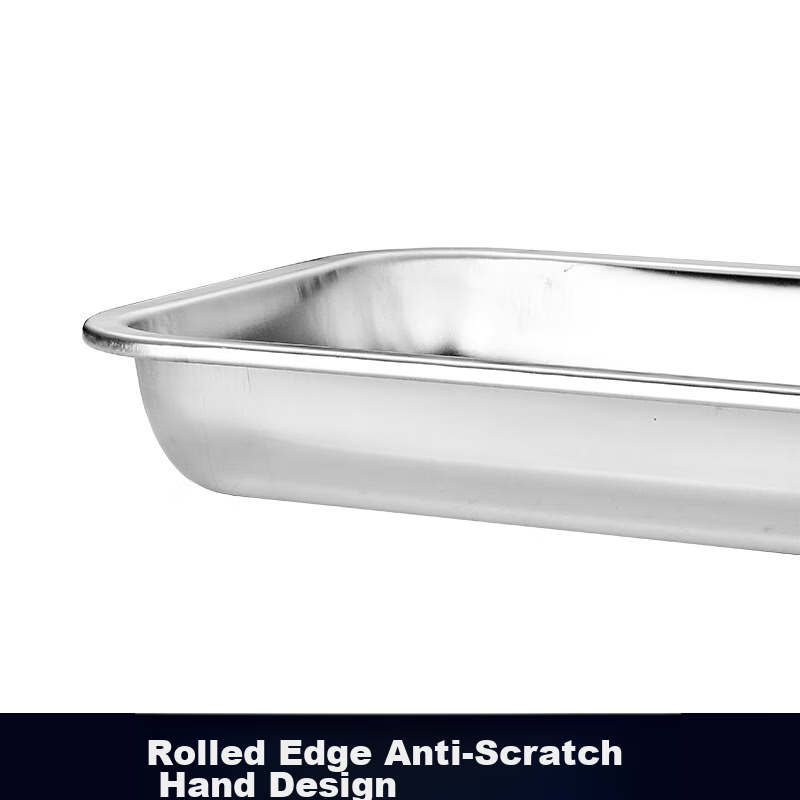 Yutai 304 Stainless Steel Square Plate, Deep Square Tray, Rectangular Dining Pla...