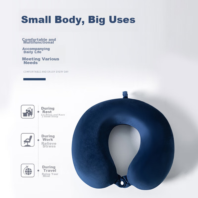 Pierre Cardin U-Shaped Pillow, Nap Pillow, Sleeping Cervical Pillow, Car And Air...