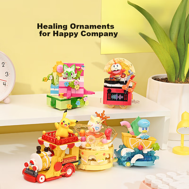 Keeppley Pokemon Party Parade Car Building Block Toy Decoration, Girl's Birthday...