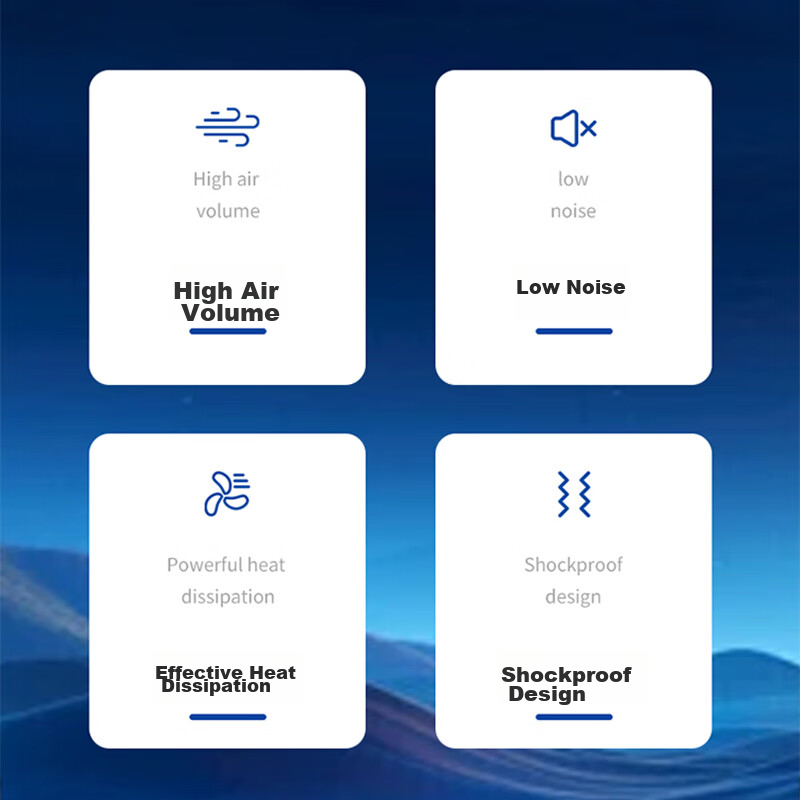 Ziyi Computer Case Fan, Non-Luminous, Noise-Reducing, 12cm Fan, 8 Blades, Anti-V...