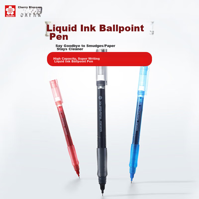 SAKURA Direct Liquid Rollerball Pen, 0.5mm Needle Tip, Signature Pen for Student...