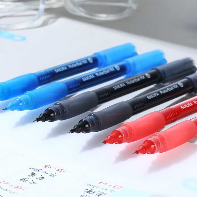 SAKURA Direct Liquid Rollerball Pen, 0.5mm Needle Tip, Signature Pen for Student...