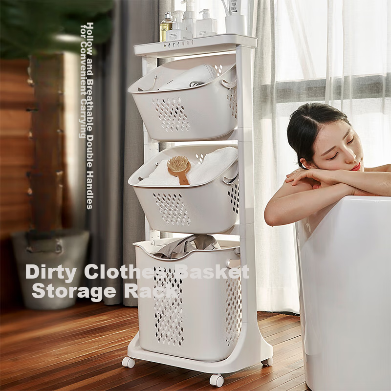 JEKO&JEKO Household Laundry Hamper, Dirty Clothes Basket, Laundry Storage Basket...