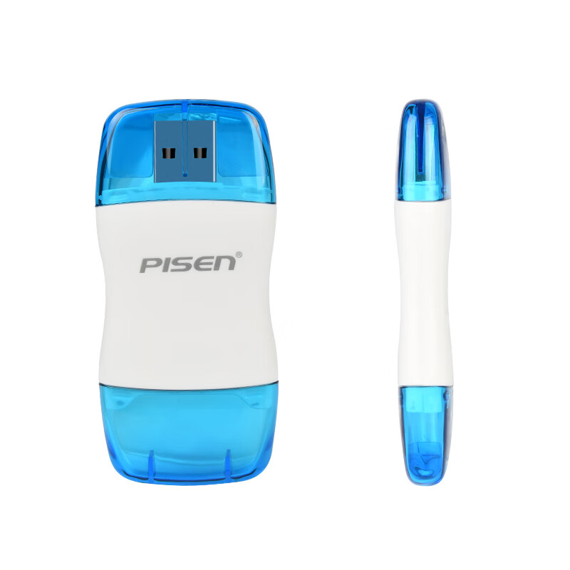 PISEN USB2.0 High-Speed Card Reader SD/TF Dual-Function Two-In Card Reader Suppo...