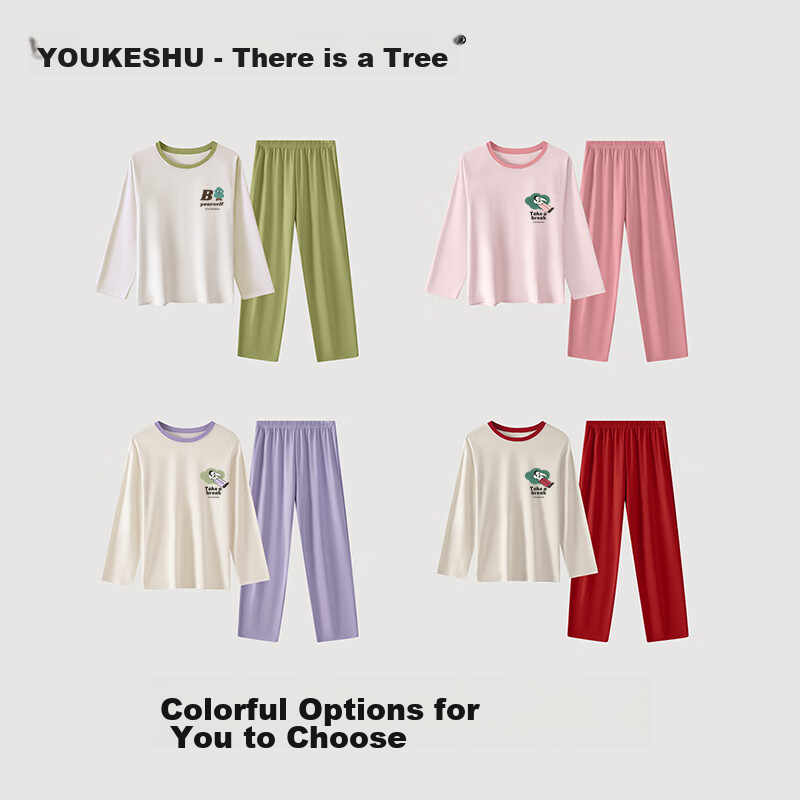 Youkeshu Pure Cotton Pajamas for Women, Xinjiang Cotton Long-Sleeve Spring Loung...