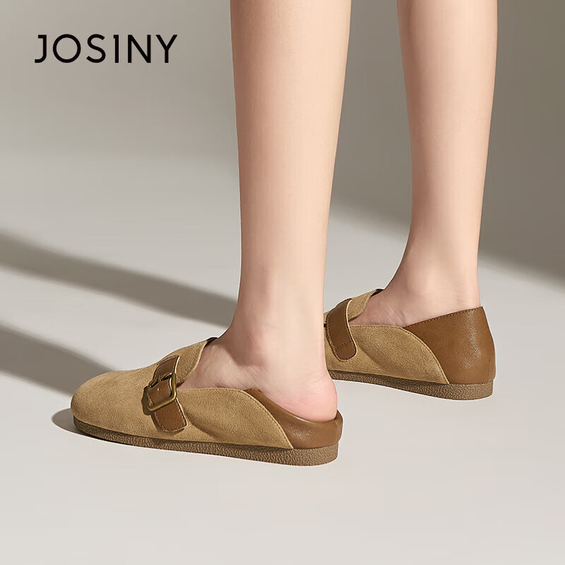 Zhuo Shi Ni Bobken Women's Shoes Spring and Autumn Small Leather Shoes Retro Cas...