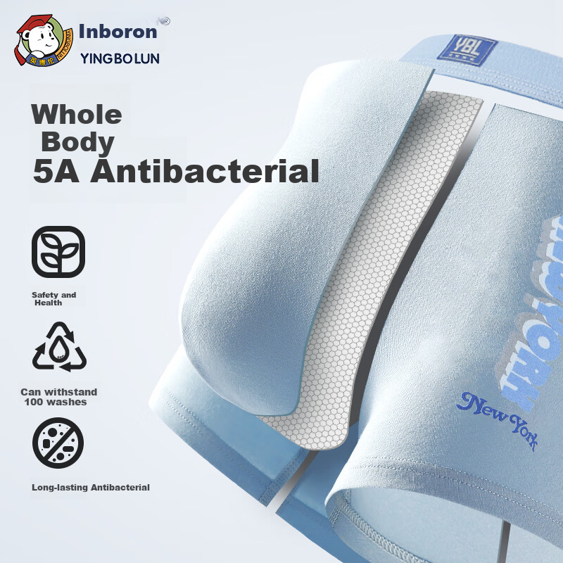 YINGBOLUN Teenage Underwear Developmental Period High School Students Boxer Shor...