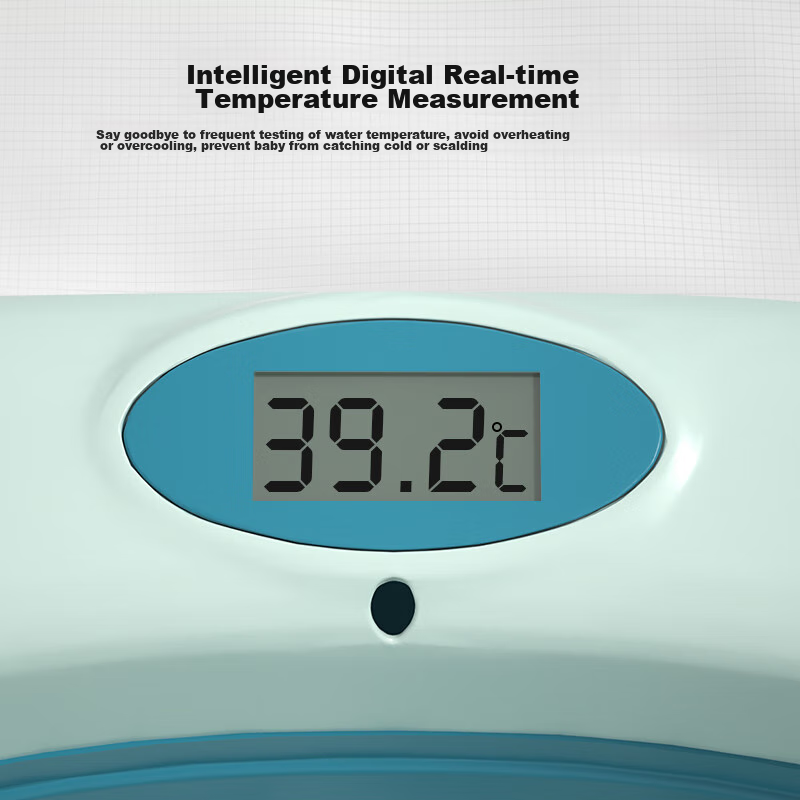 YEEHOO Baby Bath Tub with Temperature Display, Foldable, Large Size, for Sitting...