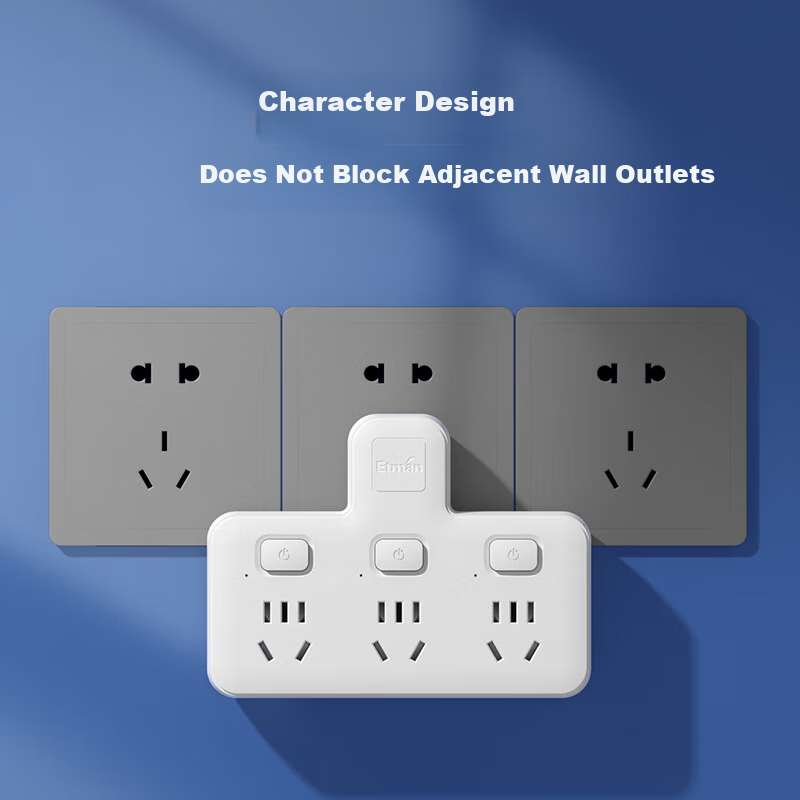 Etman Wireless Socket/Socket Converter/Adapter Plug/One-to-Many Socket/Socket Ex...