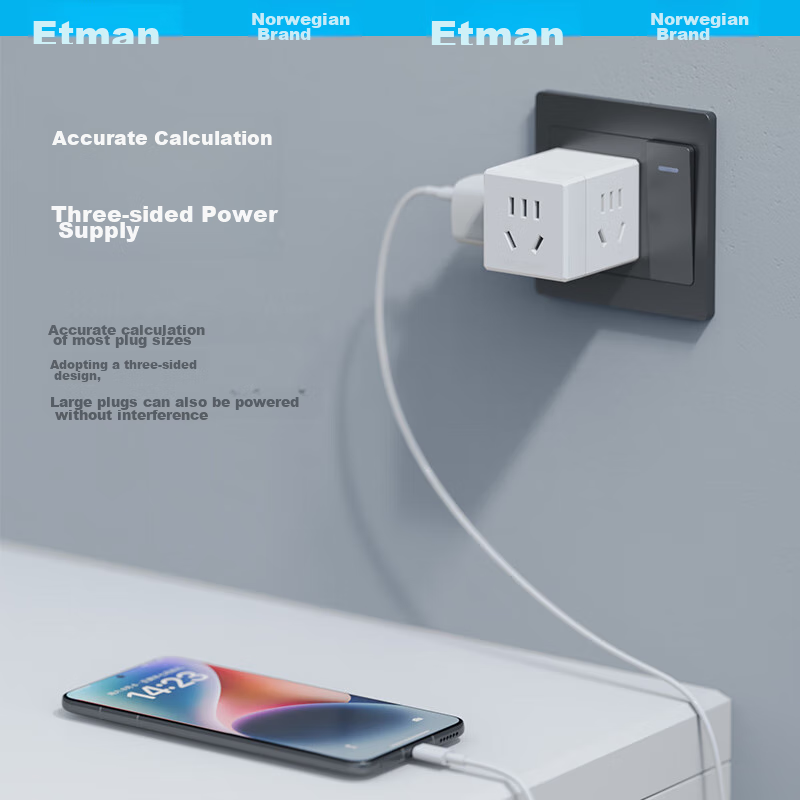 Inteman Magic Cube Socket/Socket Converter/One-To Adapter/Extension Socket/Three...