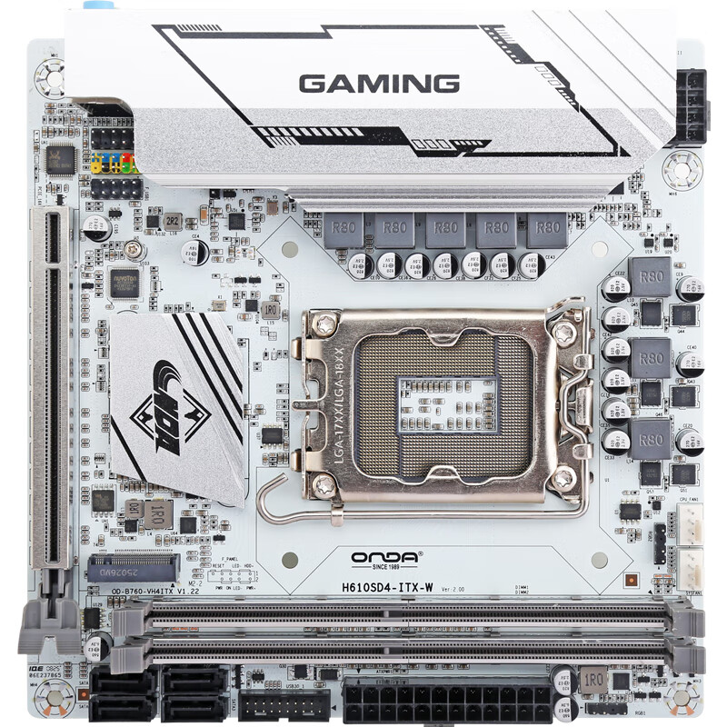 ONDA (ONDA) H610SD4-ITX-W (Intel H610/LGA 1700) Support G6900/12100/13100 HTPC P...