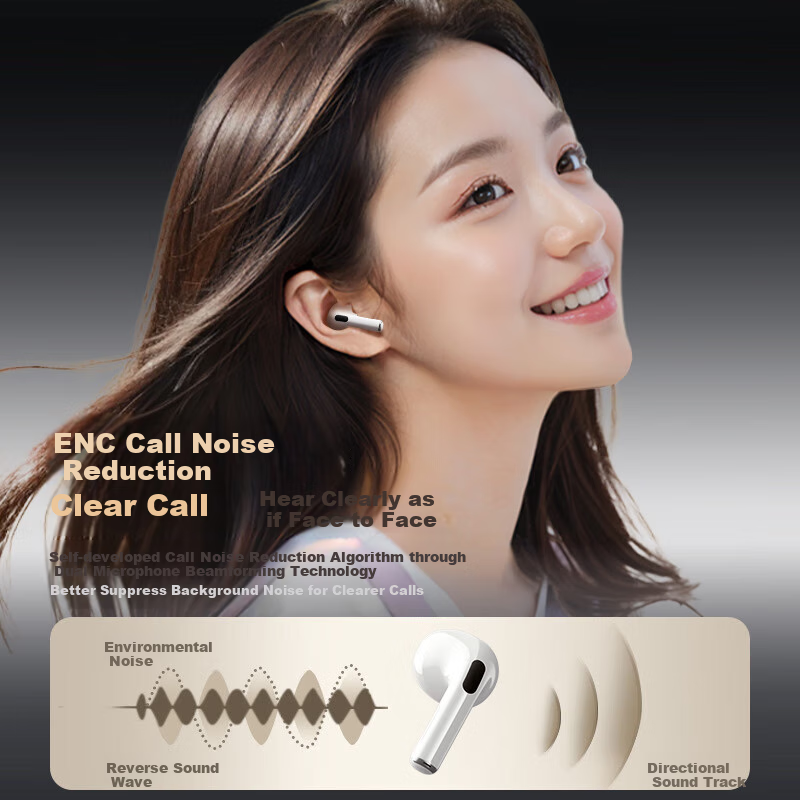 Jeep Active Noise Cancelling True Wireless Bluetooth Earbuds In-Ear Touch Contro...