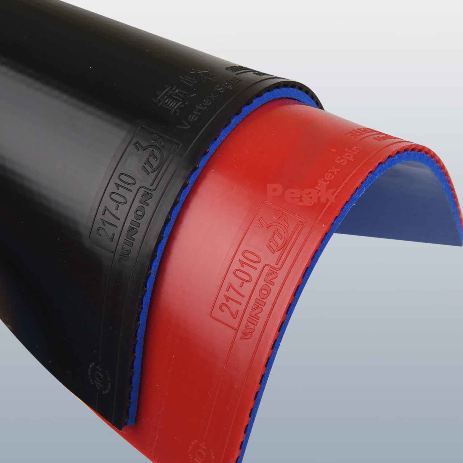 WINION Premium Rotating Table Tennis Rubber, Blue Sponge Reverse Rubber, Red V M...