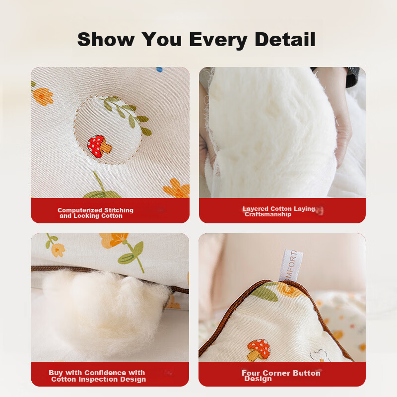 Yunjin 100% Pure Cotton Xinjiang Cotton Quilt, Spring And Autumn Air Conditionin...