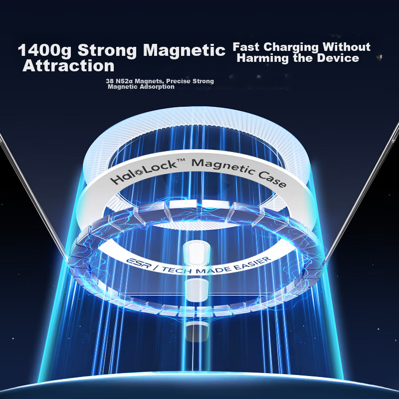 ESR IPhone 15 Pro Max Case, Apple 15 Pro Max Protective Cover, Magnetic Ultra-Th...