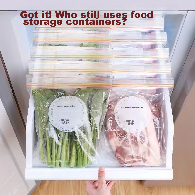 Youjia Liangpin Food Storage Bags [70-Piece Set], Refrigerator Fresh-Keeping Bag...