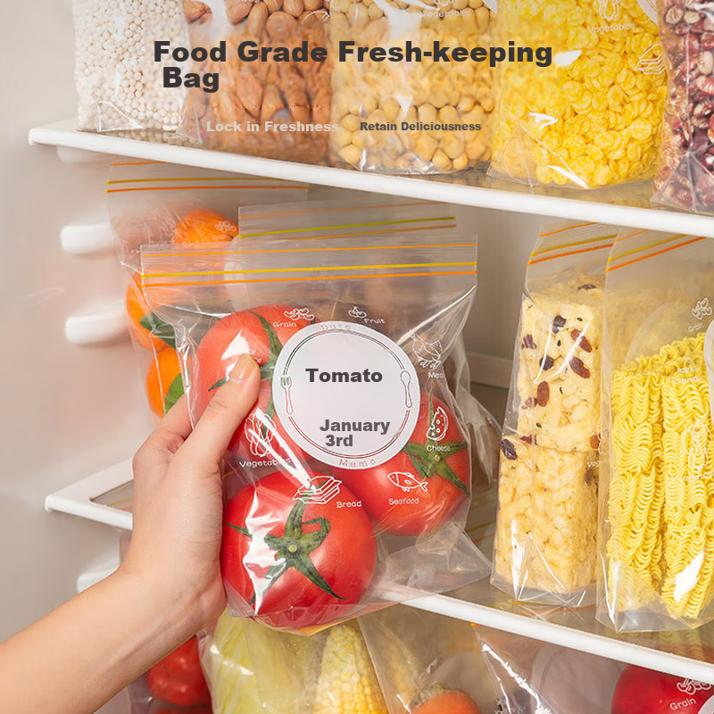 Youjia Liangpin Food Storage Bags [70-Piece Set], Refrigerator Fresh-Keeping Bag...