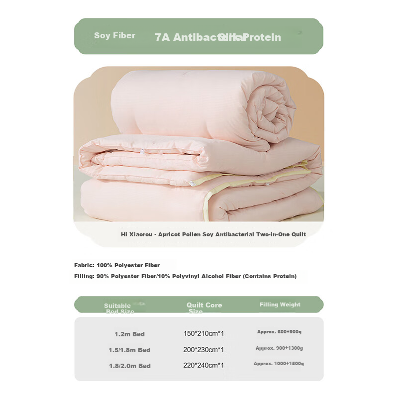 Mercury Home Textile Balisilk Soy Fiber Quilt Core Hi Soft Two-in-One Quilt JDea...