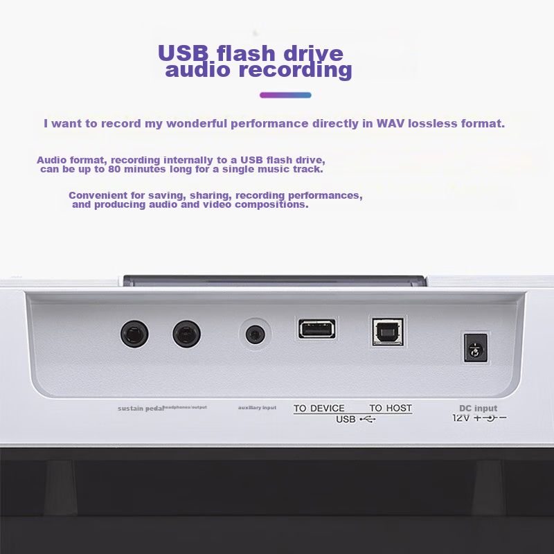 Yamaha KB308 Electronic Keyboard, Noble Silver, for Children And Adults, Portabl...