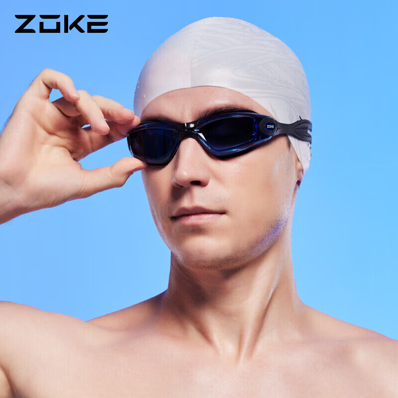 ZOKE Adult Swimming Goggles for Men And Women, Large Frame, Non-Prescription, An...