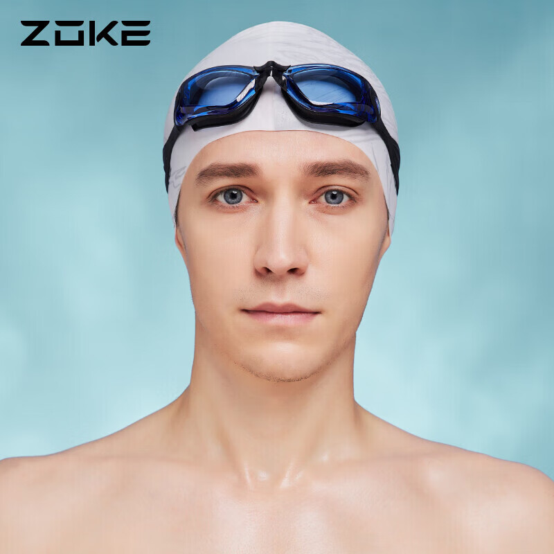 ZOKE Adult Swimming Goggles for Men And Women, Large Frame, Non-Prescription, An...