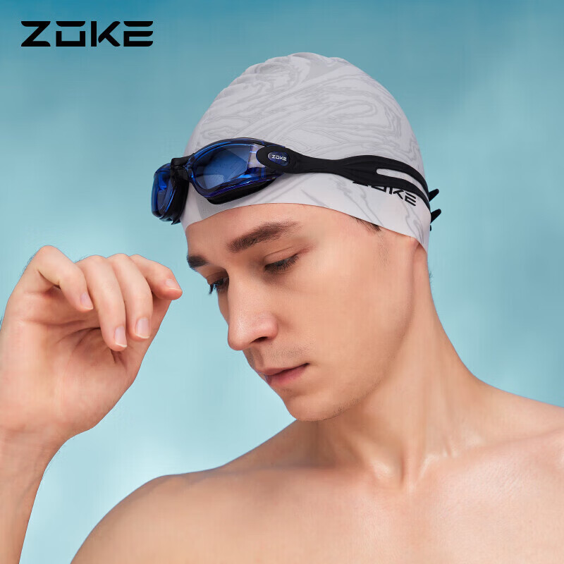 ZOKE Adult Swimming Goggles for Men And Women, Large Frame, Non-Prescription, An...