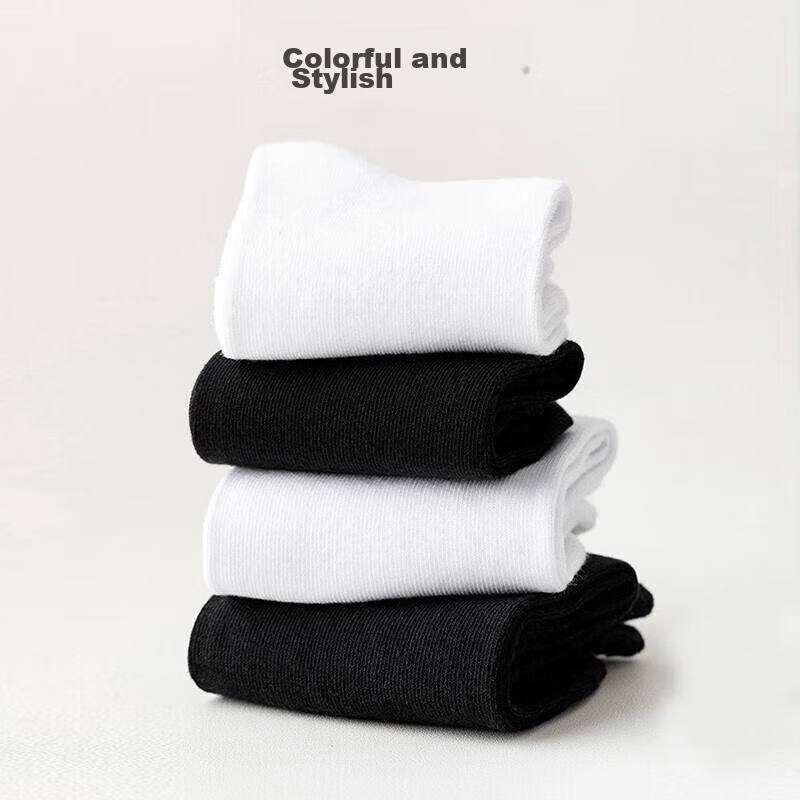 Yimian Men's Socks [Xinjiang Cotton, Antibacterial, Odor-Resistant] Mid-Calf Soc...